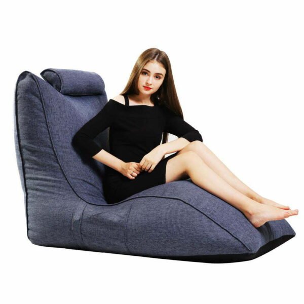 Stylecraft Denim Lounger Bean Bag with Beans (Blue)